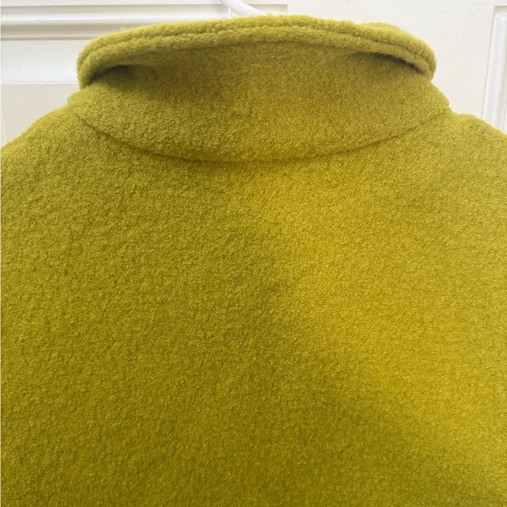 Joie Chartreuse Wool Blend Button Jacket - Picture 10 of 11
